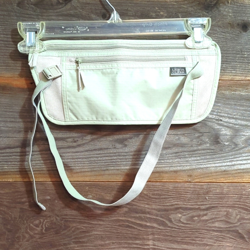 Lewis and Clark stealth money travel wallet waist tan. #4